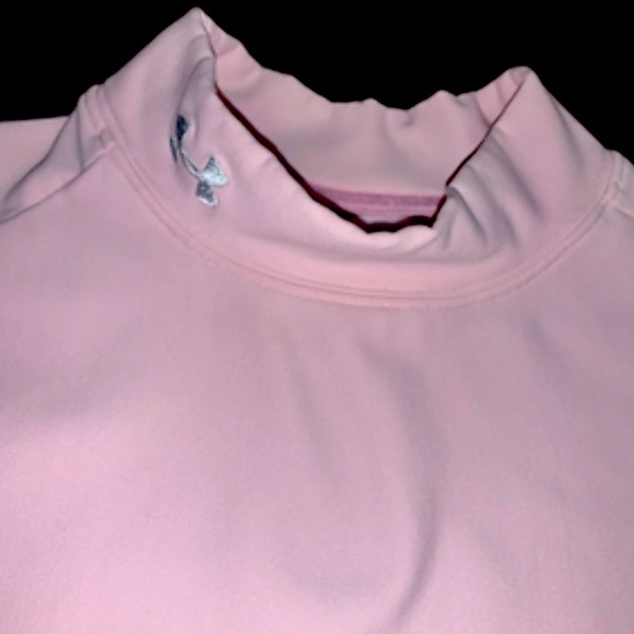 Under Armour light pink Coldgear turtleneck women’s shirt size LARGE L - Picture 1 of 15